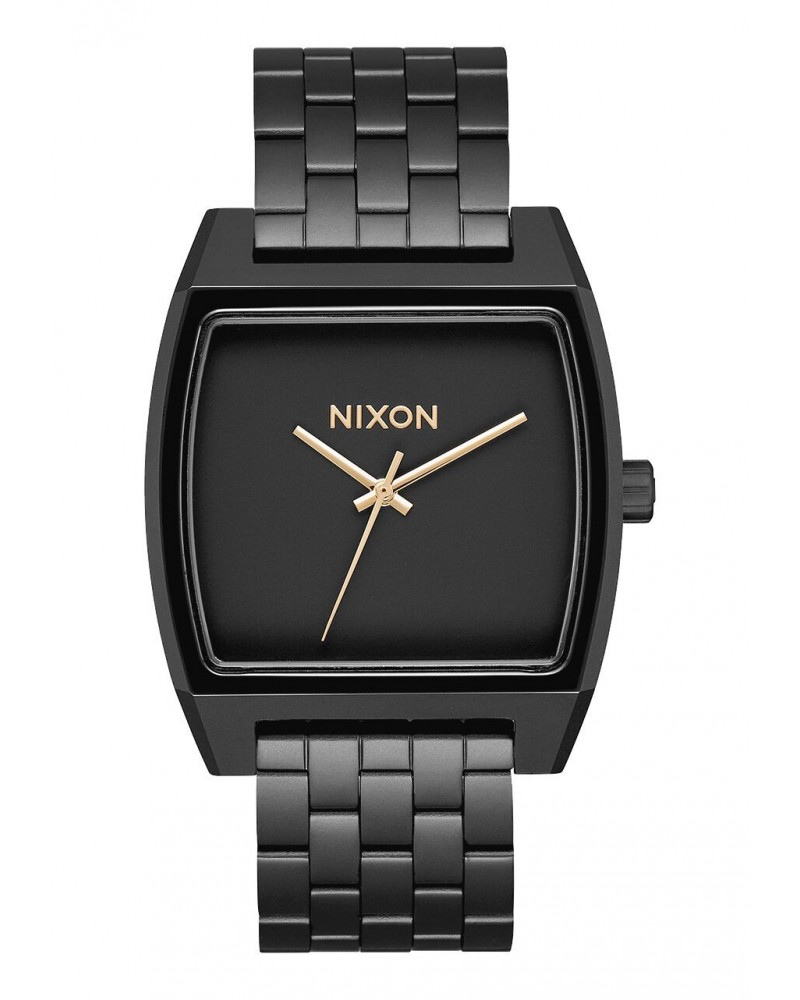 Nixon time teller on sale matte black gold