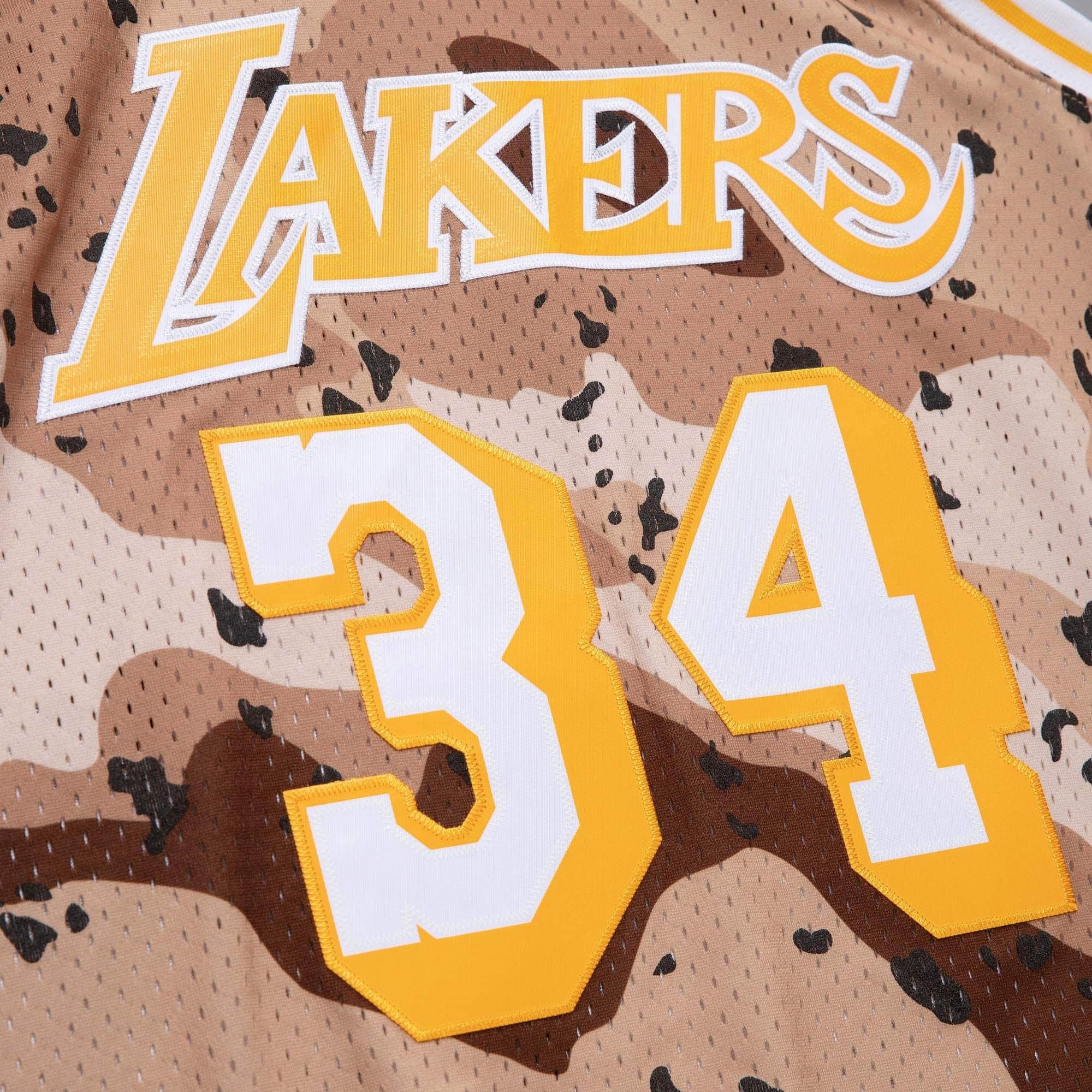 Mitchell and Ness swingman jersey Camo QS Los Angeles Lakers Shaquille  O'Neal woodland camo Shaq O'Neal