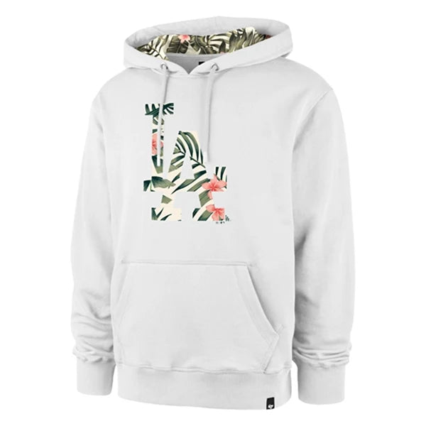 '47 BRAND : Felpa con cappuccio MLB Los Angeles Dodgers Coastal Floral Pop '47 HELIX