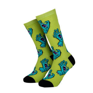SANTA CRUZ : Multi Hand Sock Purple & Green