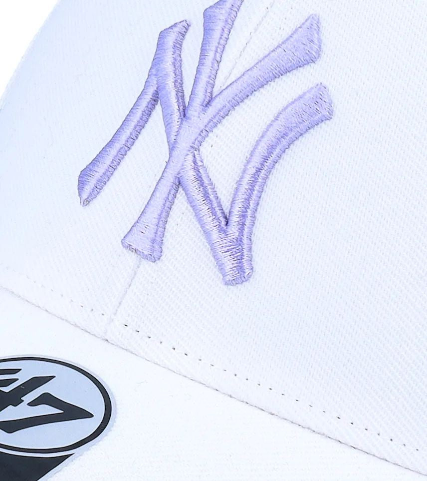 '47 BRAND : New York Yankees MLB World Series Sure Shot 47 Mvp White/Lavendel