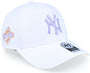 '47 BRAND : New York Yankees MLB World Series Sure Shot 47 Mvp White/Lavendel