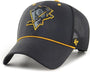 '47 BRAND : Pittsburgh Penguins Black NHL Mesh Pop Trucker