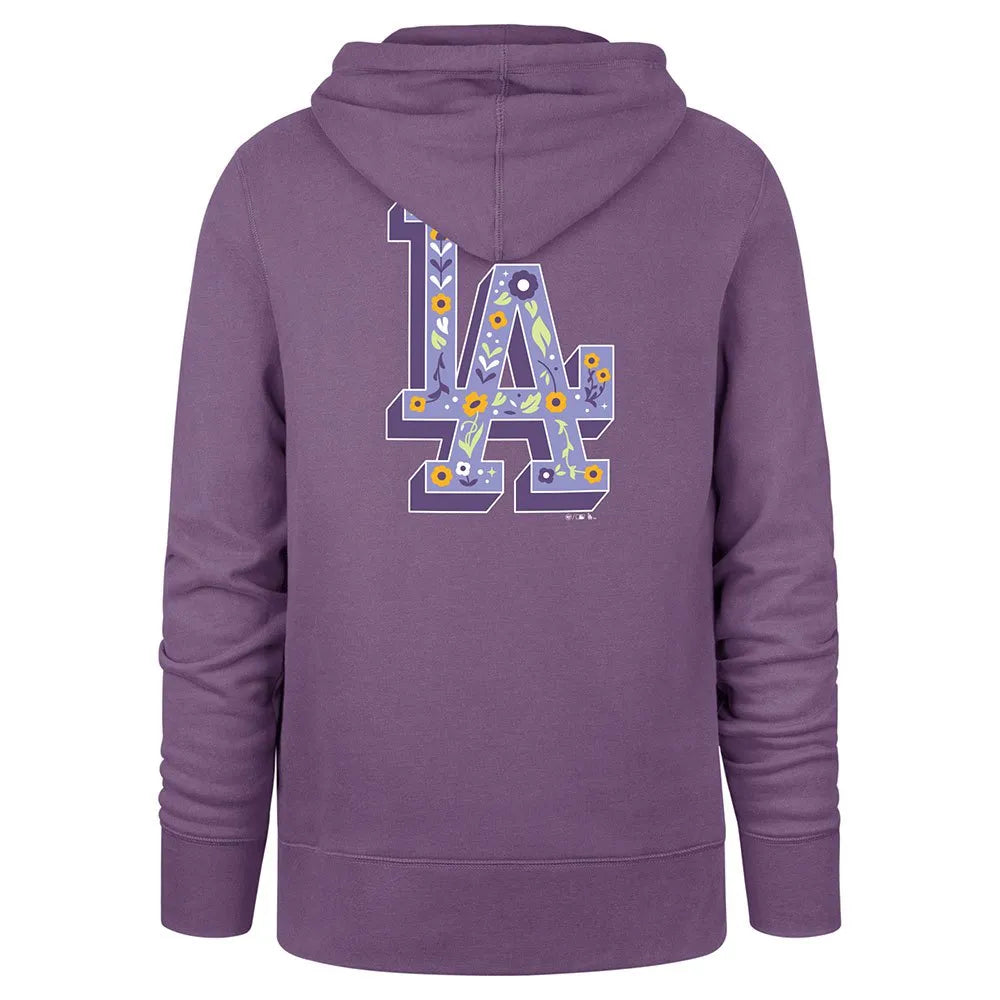 '47 BRAND : Felpa con cappuccio MLB Los Angeles Dodgers Backer Drop Shoulder