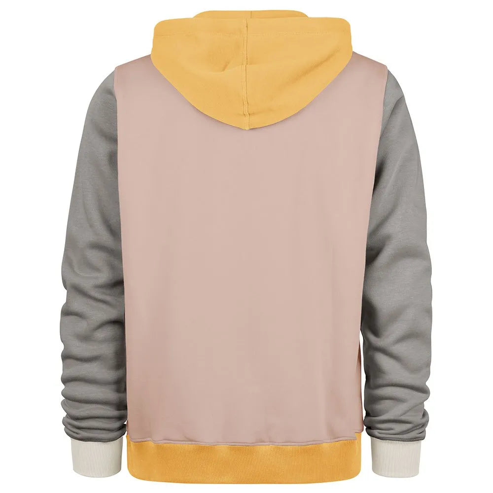 '47 BRAND LA Dodgers - Felpa con cappuccio beige multicolore a contrasto