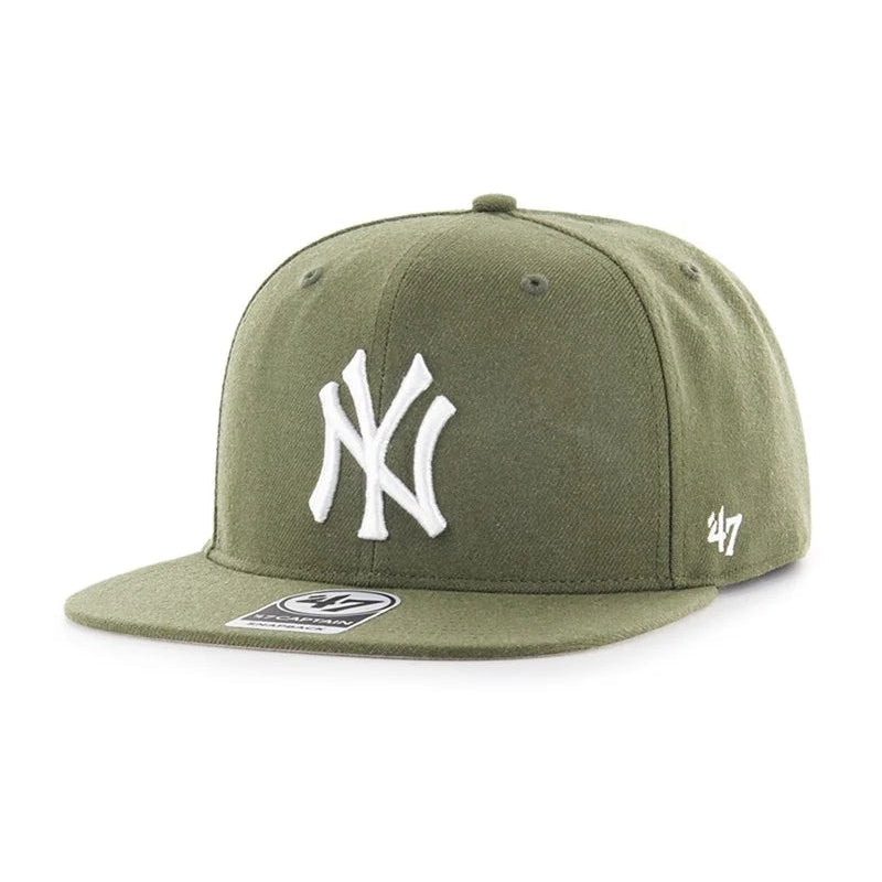 '47 BRAND : ‘47 CAPTAIN New York Yankees MLB No Shot Logo Bianco Green