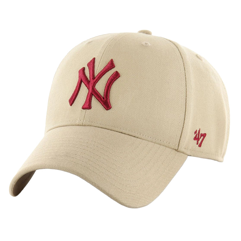 '47 BRAND : 47 MVP New York Yankees MLB Contrast Light Brown