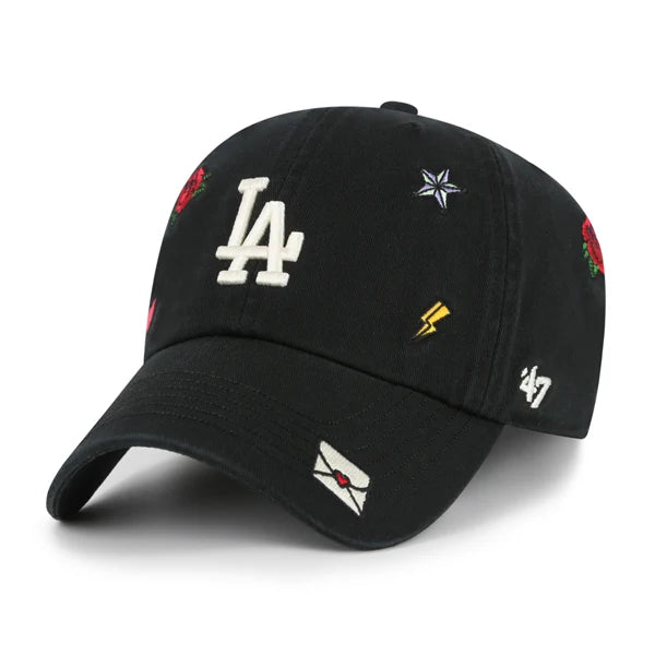 '47 BRAND : ‘47 CLEAN UP Los Angeles Dodgers MLB Multi Scatter Nero