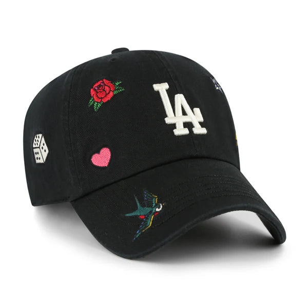 '47 BRAND : ‘47 CLEAN UP Los Angeles Dodgers MLB Multi Scatter Nero