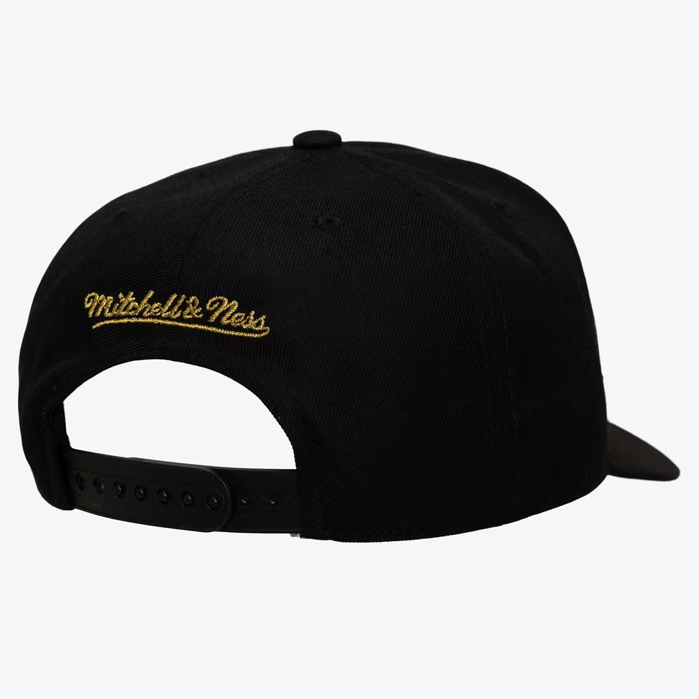 MITCHELL & NESS : NBA Boston Celtics Black & Gold Pro Pinch Snapback Hat