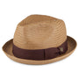 Brixton : Castor Straw Trilby Hat