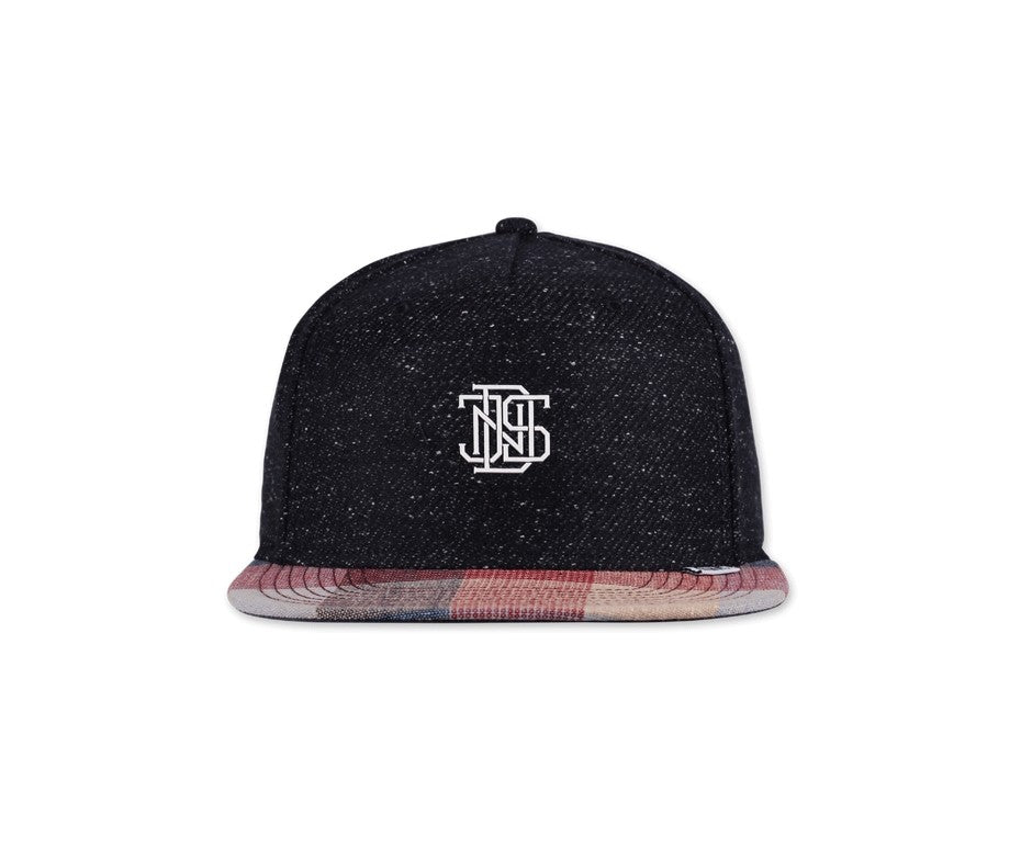 DJinns : 5 Panel Snapback Cap Wov-Spot Navy