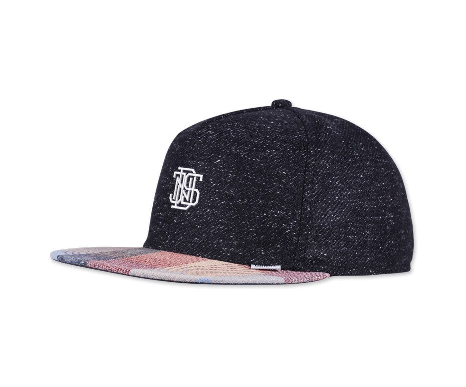 DJinns : 5 Panel Snapback Cap Wov-Spot Navy