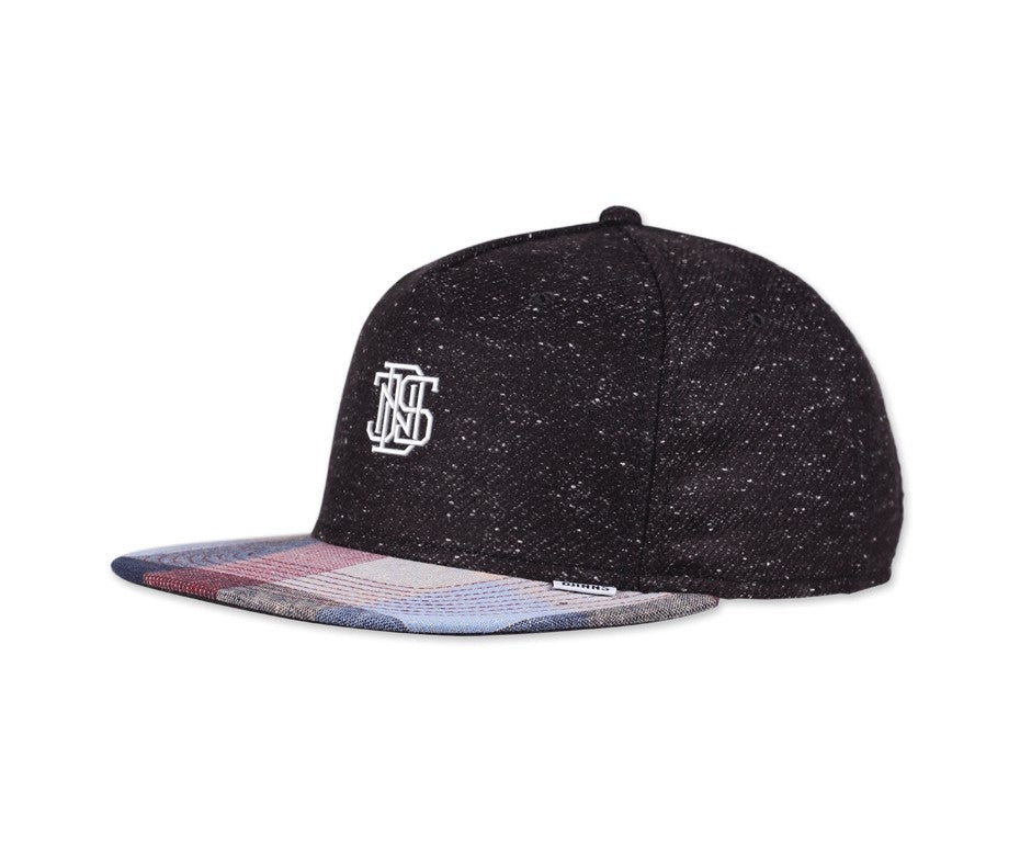 Djinns : 5 Panel Snapback Cap-Wow Spot Black