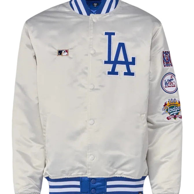 '47 BRAND : LOS ANGELES DODGERS JACKET - Giubbotto Bomber - steel grey