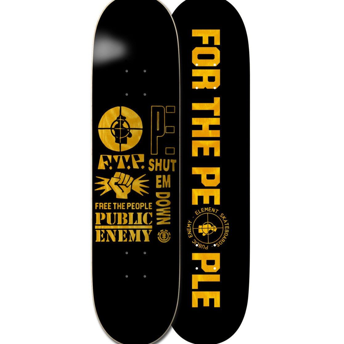 Element : PUBLIC ENEMY X ELEMENT 8.25" SHUT EM DOWN - TAVOLA DA SKATE