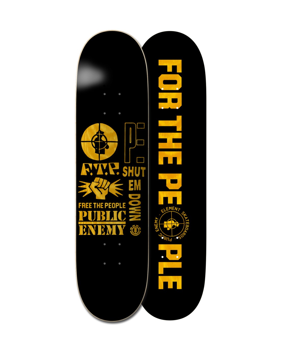 Element : PUBLIC ENEMY X ELEMENT 8.25" SHUT EM DOWN - TAVOLA DA SKATE