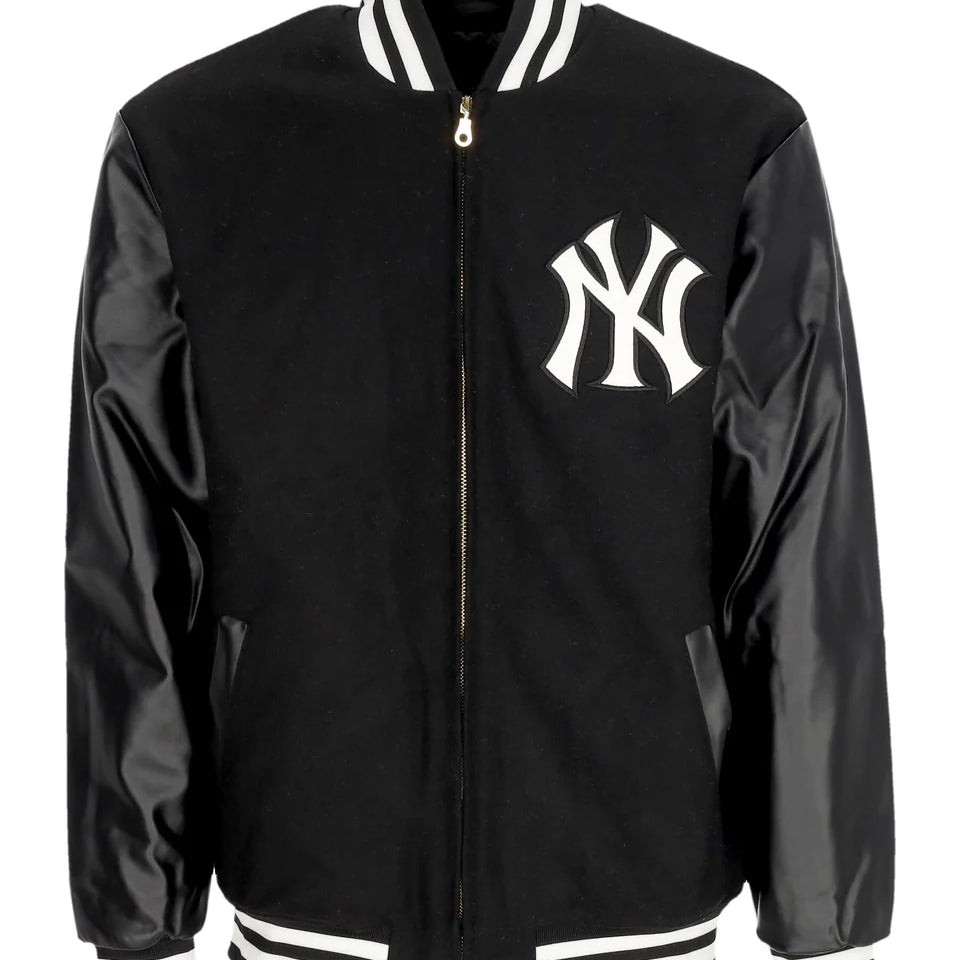 '47 BRAND :Bomber Mlb Wool Zip Up Neyyan Jet Black