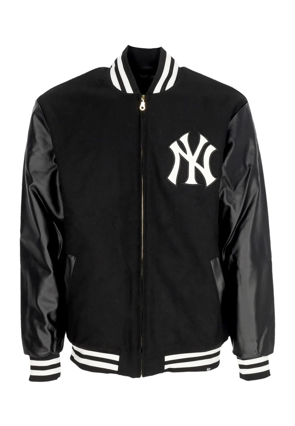 '47 BRAND :Bomber Mlb Wool Zip Up Neyyan Jet Black
