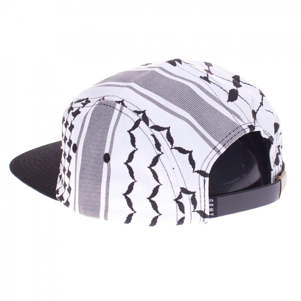Grimey Nuff Respect 5Panel Cap White