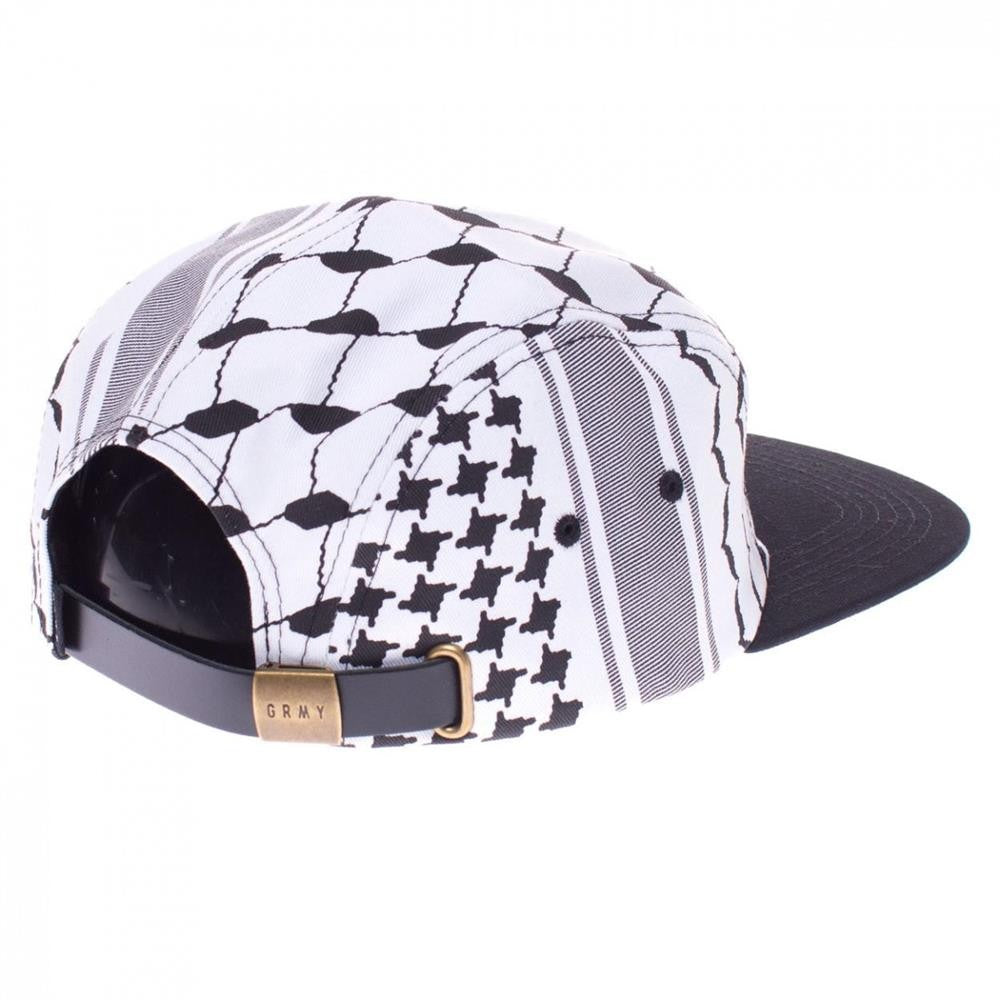 Grimey Nuff Respect 5Panel Cap White