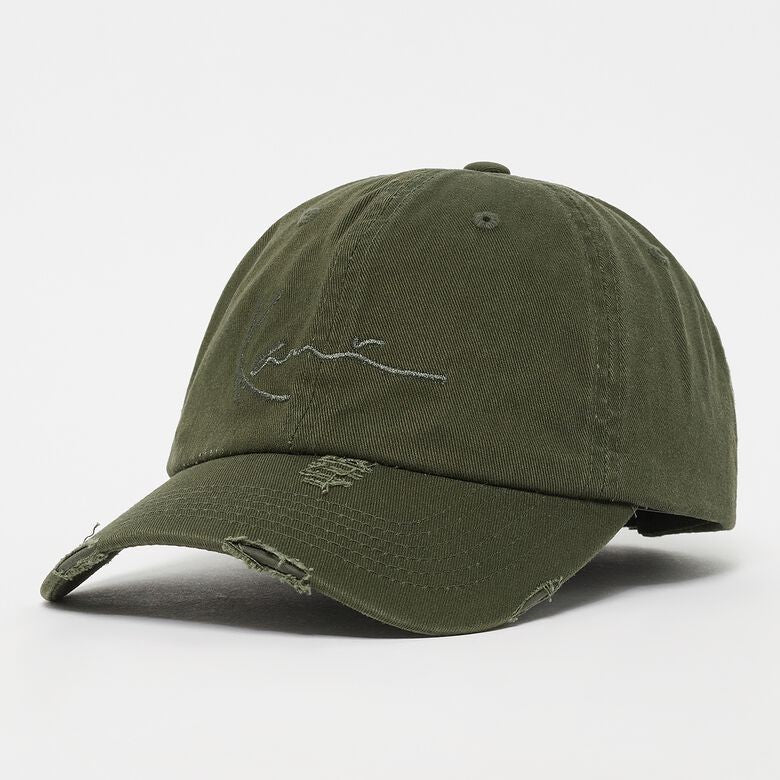 KARL KANI : Signature Embro Damaged Washed Cap