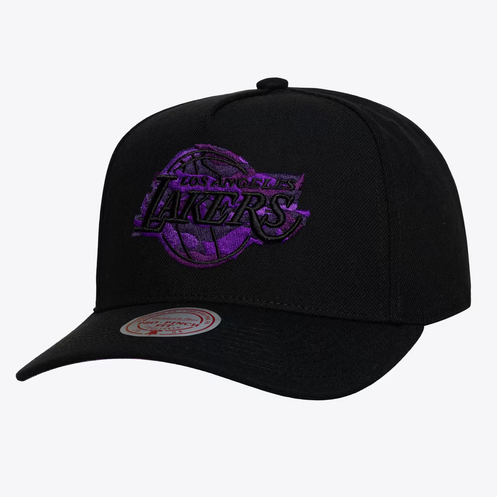 MITCHELL & NESS : NBA Los Angeles Lakers Black 404 Club Camo Pro Pinch