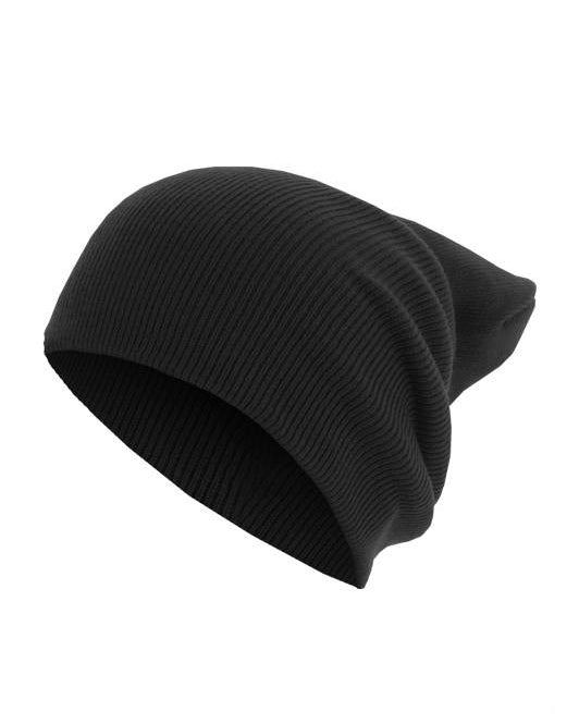 MasterDis : Beanie Basic Flap Long Version Black