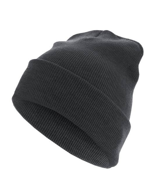 MasterDis : Beanie Basic Flap Long Version Heater Charcoal