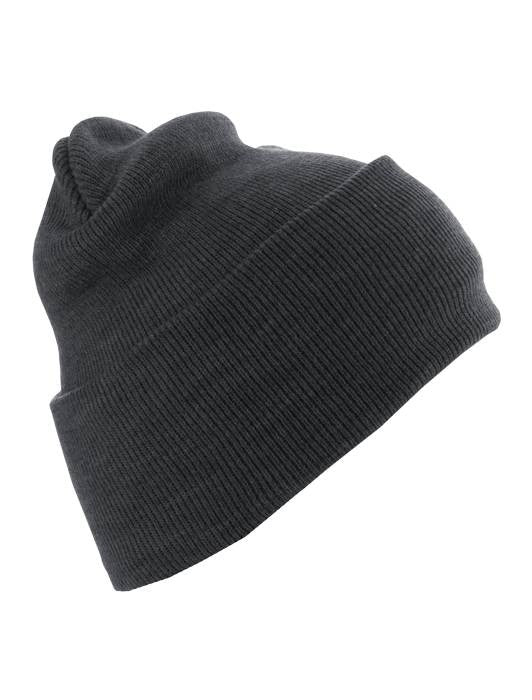 MasterDis : Beanie Basic Flap Long Version Heater Charcoal