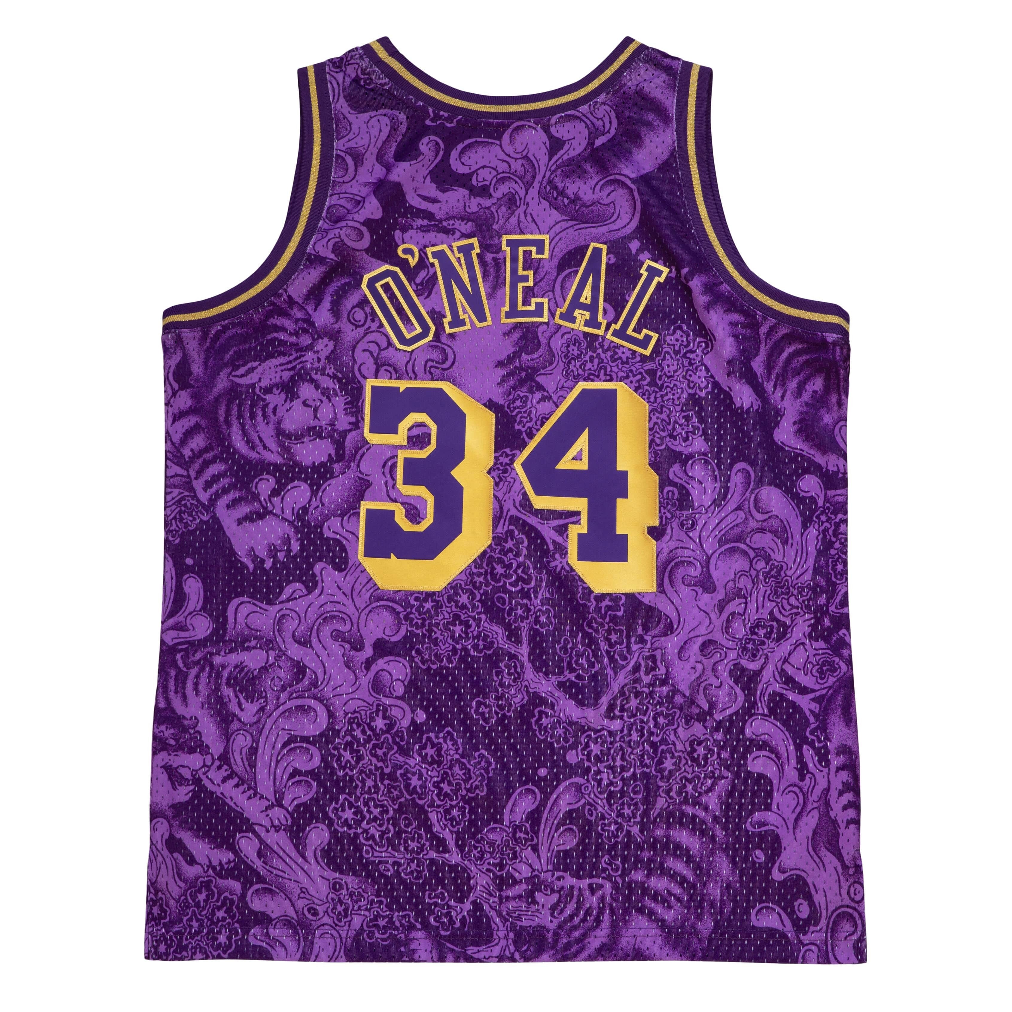 Mitchell & Ness : Asian Heritage Swingman Shaquille O'Neal Los Angeles Lakers 1996-97 Jersey