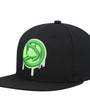 Mitchell & Ness : Atlanta Hawks Slime Drip Black/Neon Green