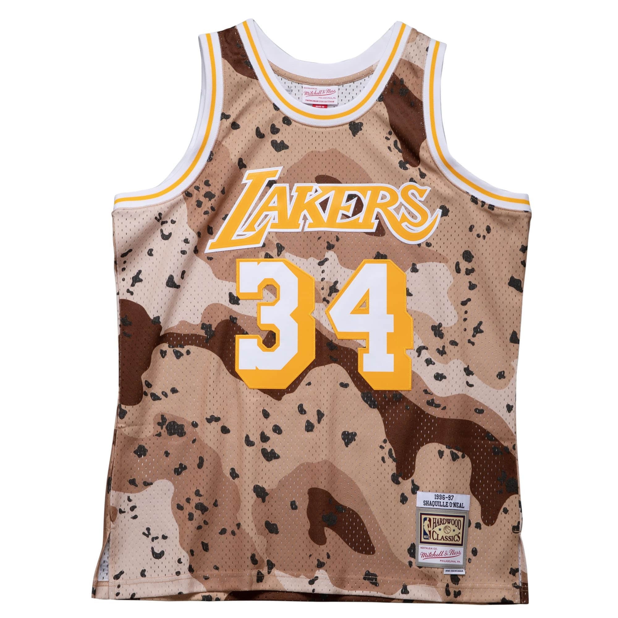 Mitchell & Ness : Camo Reflective Swingman Jersey Los Angeles Lakers 1996 Shaquille O'Neal
