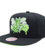 Mitchell & Ness : Charlotte Hornets Slime Drip Black/Neon Green