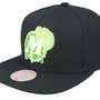 Mitchell & Ness : Dallas Mavericks Slime Drip Black/Neon Green