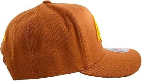 Mitchell & Ness : Fashion Classic Red Snapback Cap Los Angeles Lakers Burnt