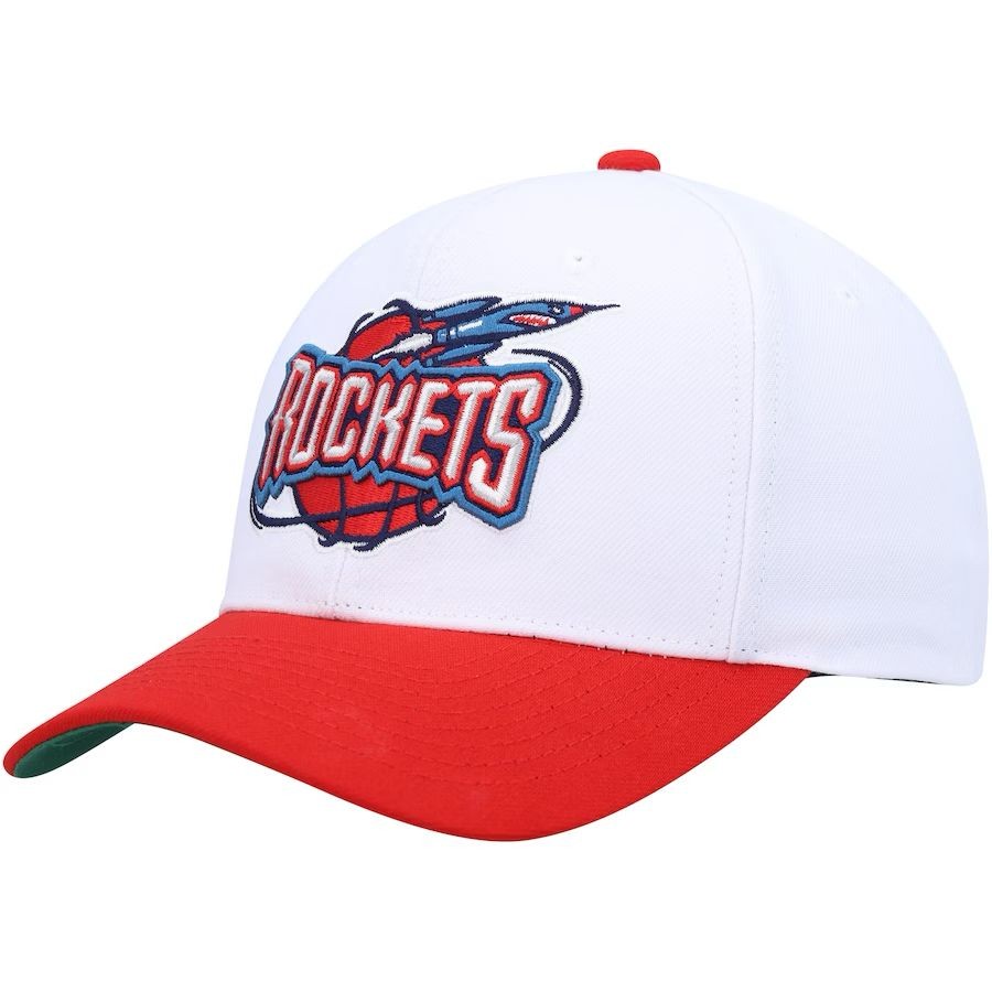 Mitchell & Ness : Houston Rockets Hardwood Classics Core 2-Tone 2.0 Pro Snapback Hat