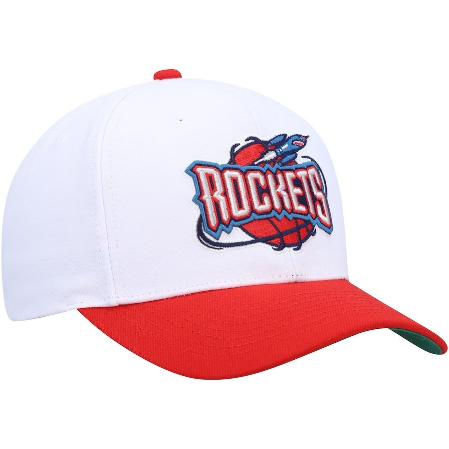 Mitchell & Ness : Houston Rockets Hardwood Classics Core 2-Tone 2.0 Pro Snapback Hat