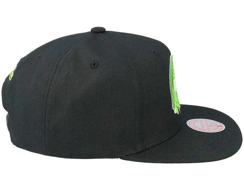 Mitchell & Ness : Houston Rockets Slime Drip Black/Neon Green