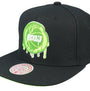 Mitchell & Ness : Houston Rockets Slime Drip Black/Neon Green