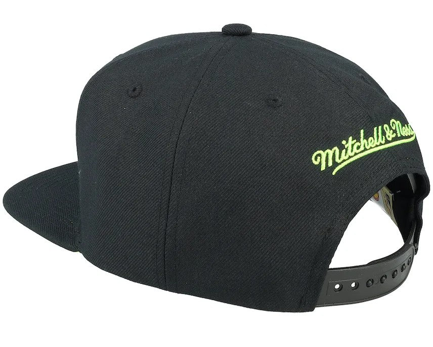 Mitchell & Ness : Houston Rockets Slime Drip Black/Neon Green