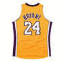 Mitchell & Ness : Men's Kobe Bryant Gold Los Angeles Lakers 2008/09 Hardwood Classics Authentic Player Jersey