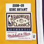 Mitchell & Ness : Men's Kobe Bryant Gold Los Angeles Lakers 2008/09 Hardwood Classics Authentic Player Jersey