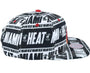 Mitchell & Ness : Miami Heat Meat Paper Black Snapback