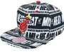 Mitchell & Ness : Miami Heat Meat Paper Black Snapback