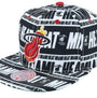 Mitchell & Ness : Miami Heat Meat Paper Black Snapback
