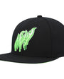 Mitchell & Ness : Miami Heat Slime Drip Black/Neon Green
