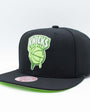 Mitchell & Ness : New York Knicks Slime Drip Black/Neon Green