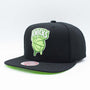 Mitchell & Ness : New York Knicks Slime Drip Black/Neon Green