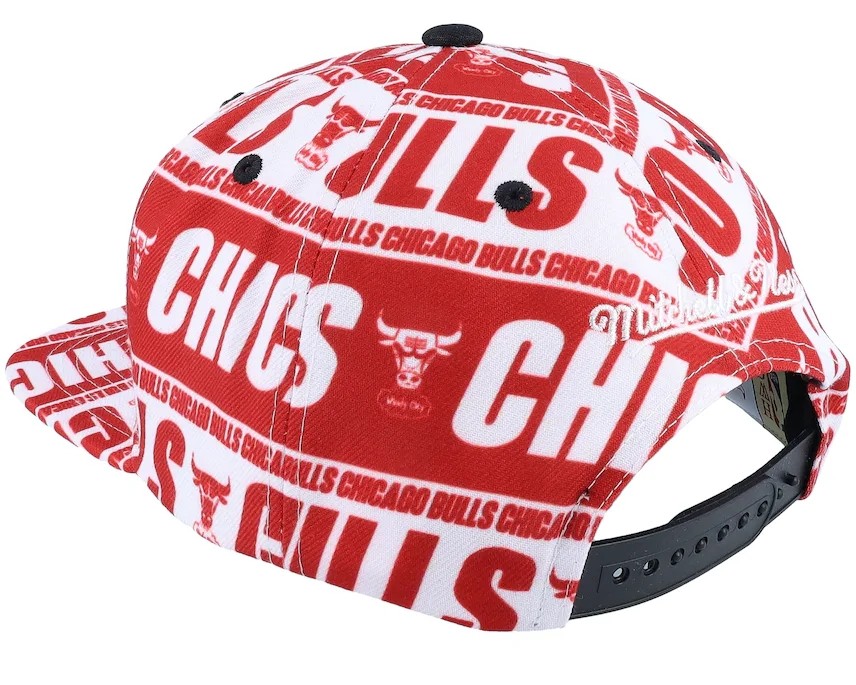 Mitchell & Ness : Chicago Bulls Meat Paper Red Snapback